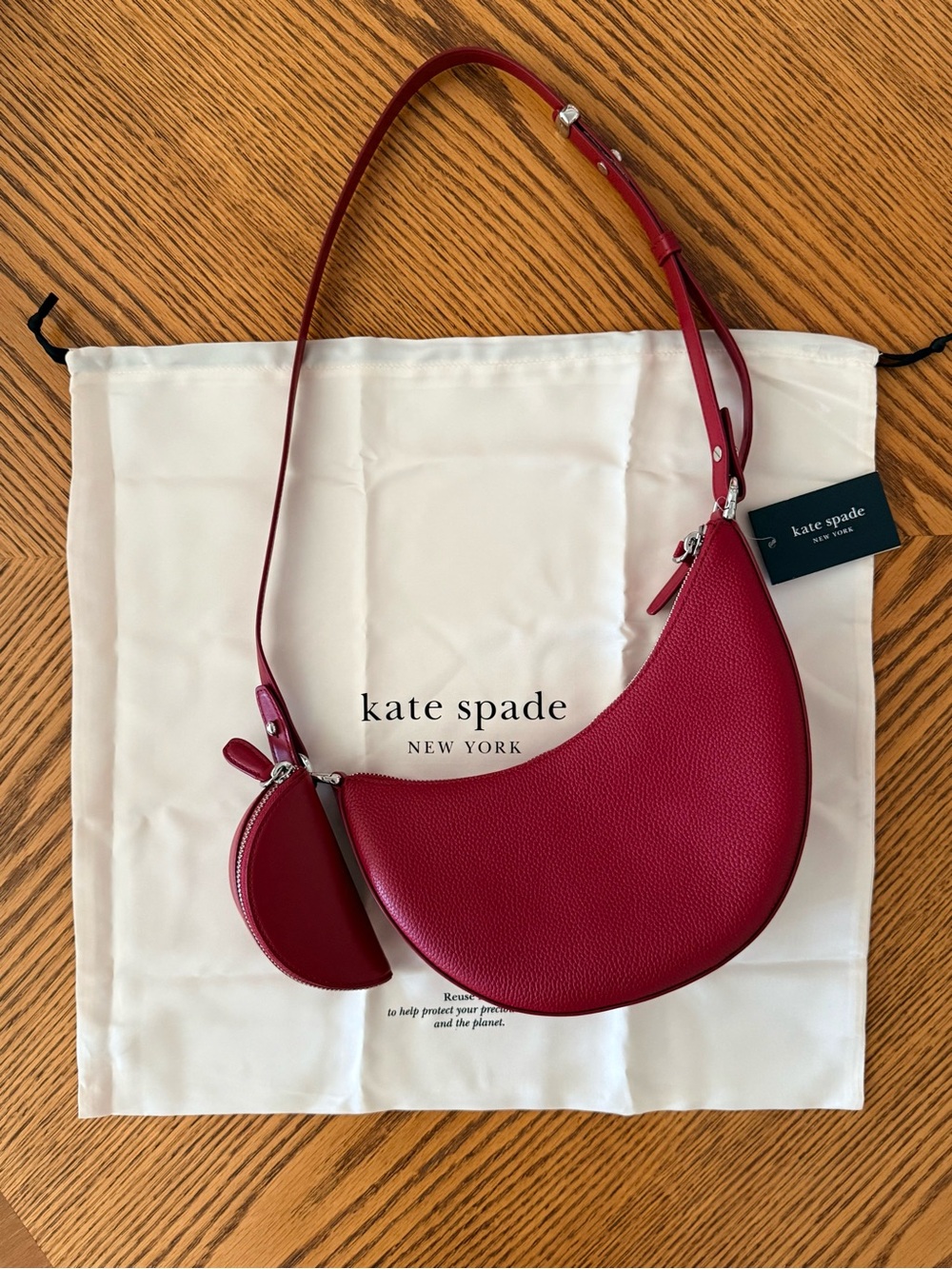 KATE SPADE Duo Crossbody Bag - Red Jam - Picture 3 of 15